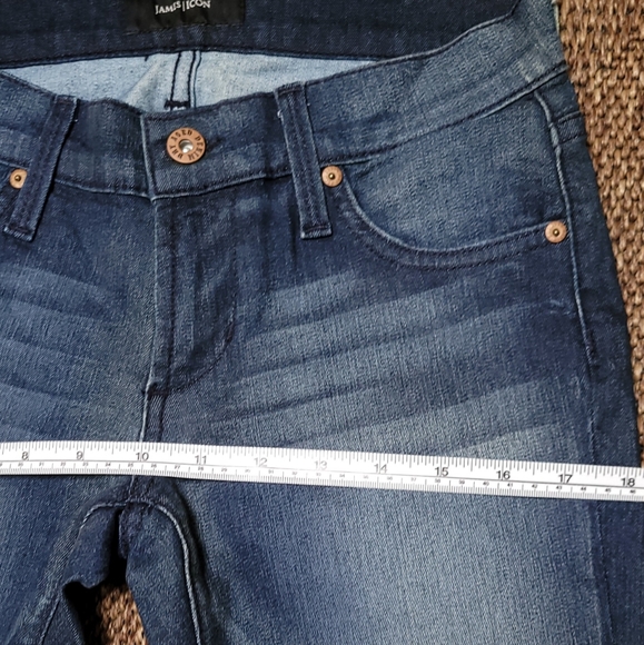 NWT / JAMES ICON sexy-kitten icon crop W/Zip size /25 blue - Picture 5 of 12